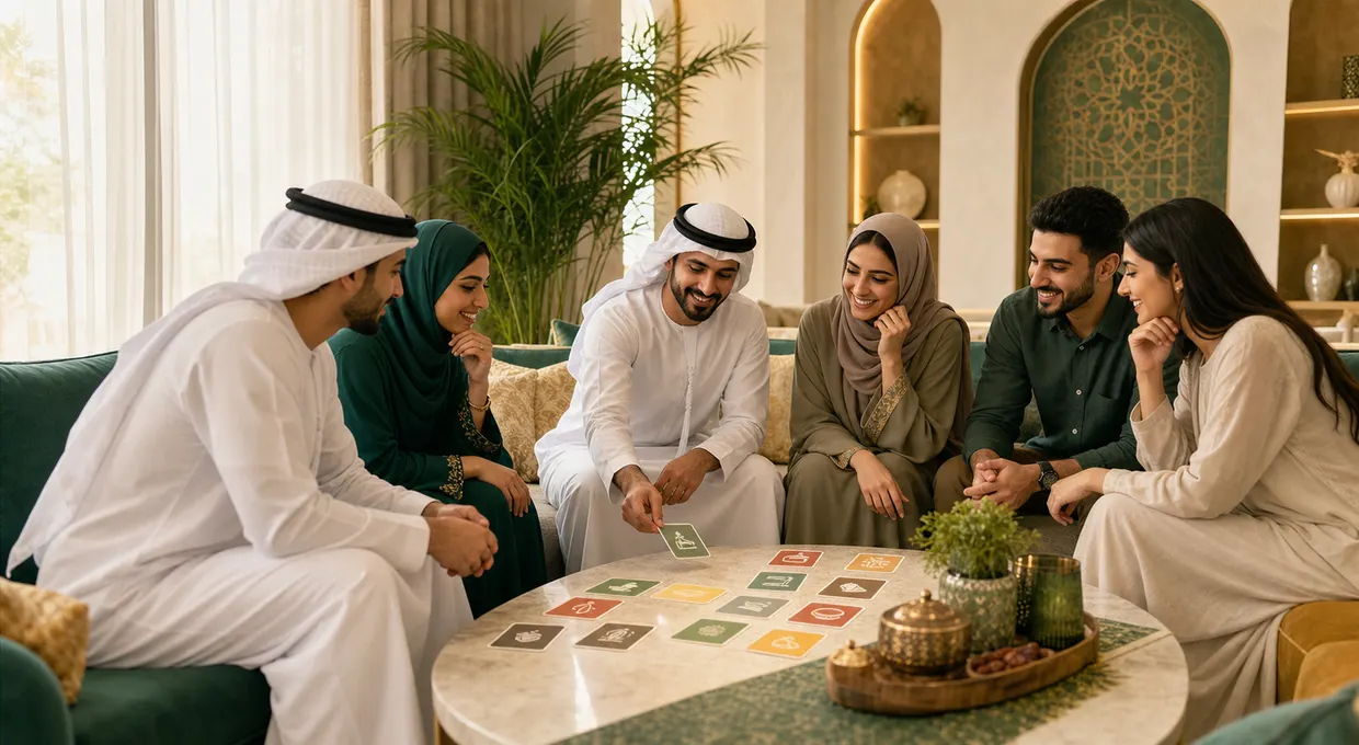أصدقاء وعائلة يجتمعون لاختيار نشاط يومي ممتع