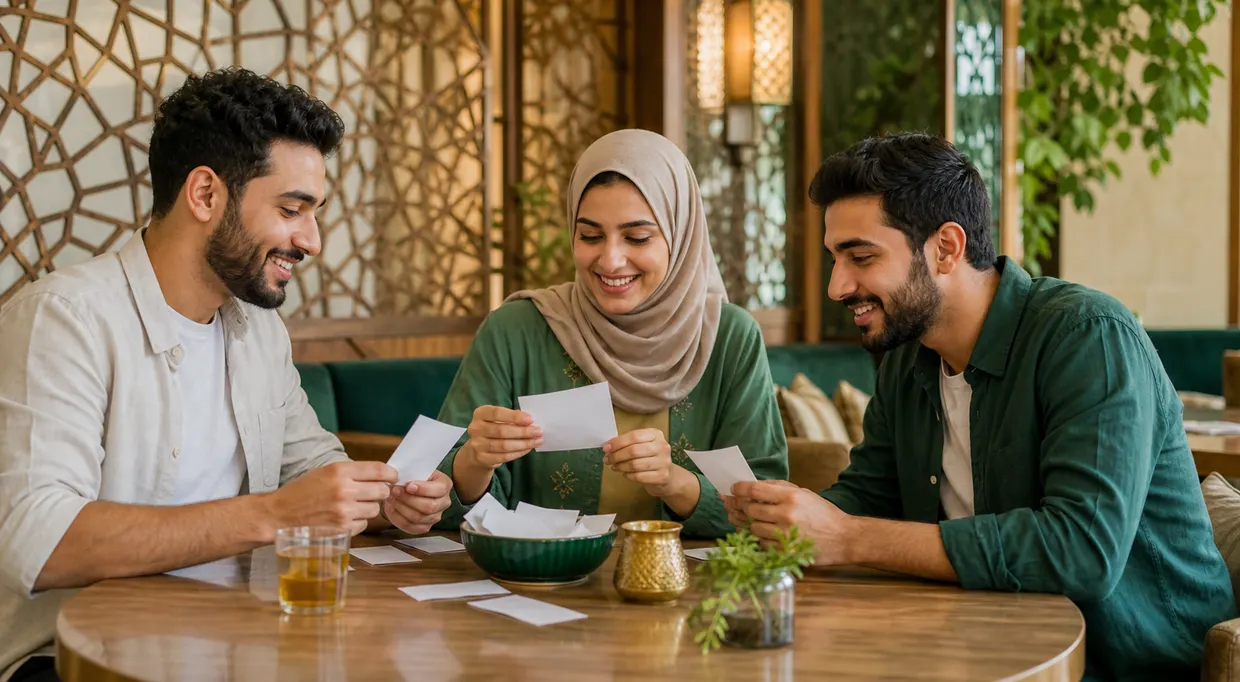 أصدقاء يجهزون أسماء نشاط جماعي ودي